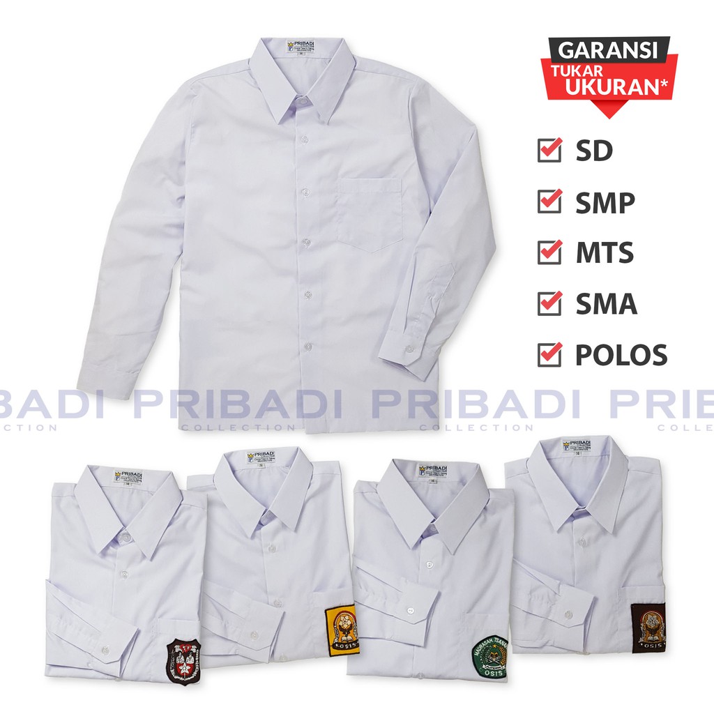 Harga Baju Sekolah Putih