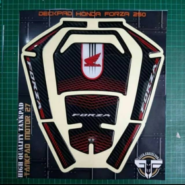 Stiker tankpad resin timbul Honda Forza