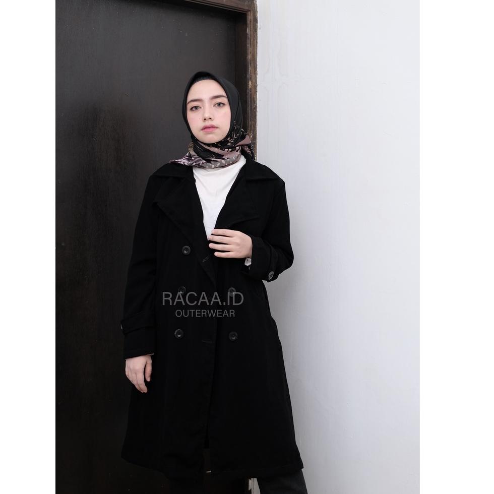ARUMI MOCCA LONG BLAZER - LONG OUTER -COAT WANITA - LONG CARDIGAN- OUTER WANITA PANJANG- BLAZER WANI