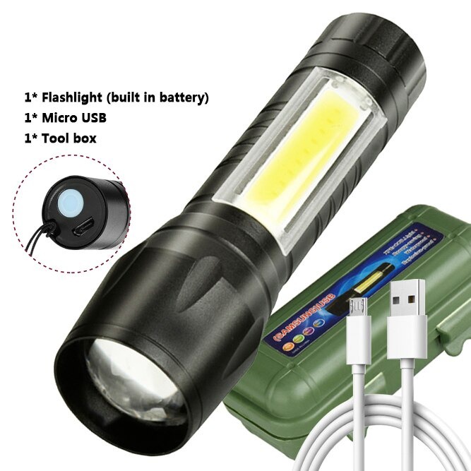 Lampu Senter Cas LED USB