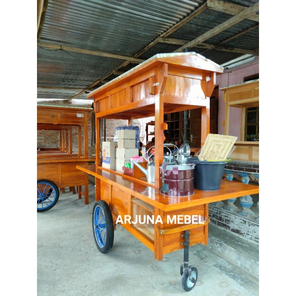 GEROBAK ANGKRINGAN KOMPLIT RODA 3