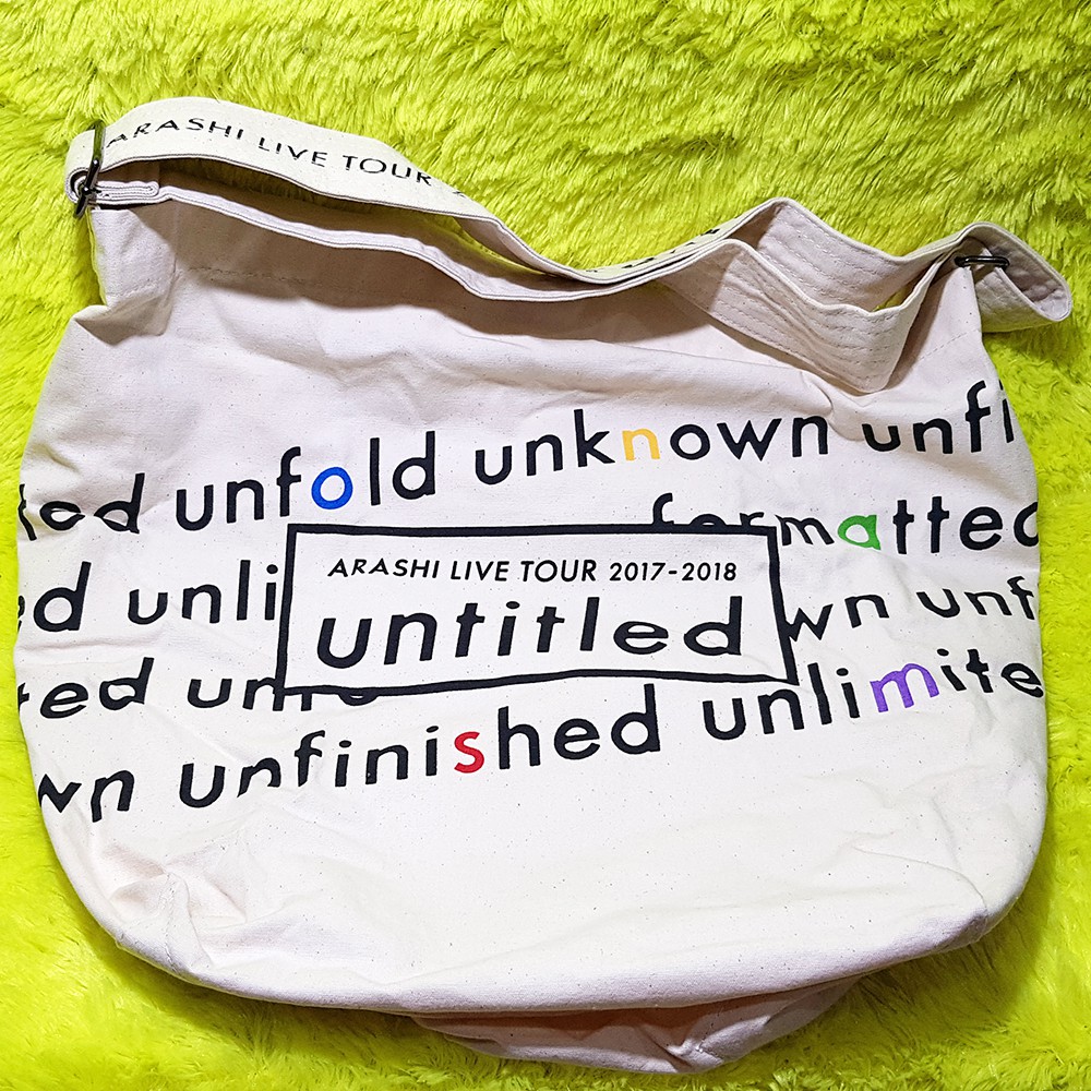Arashi Official Tote Bag Concert Untitled Shopping Bag