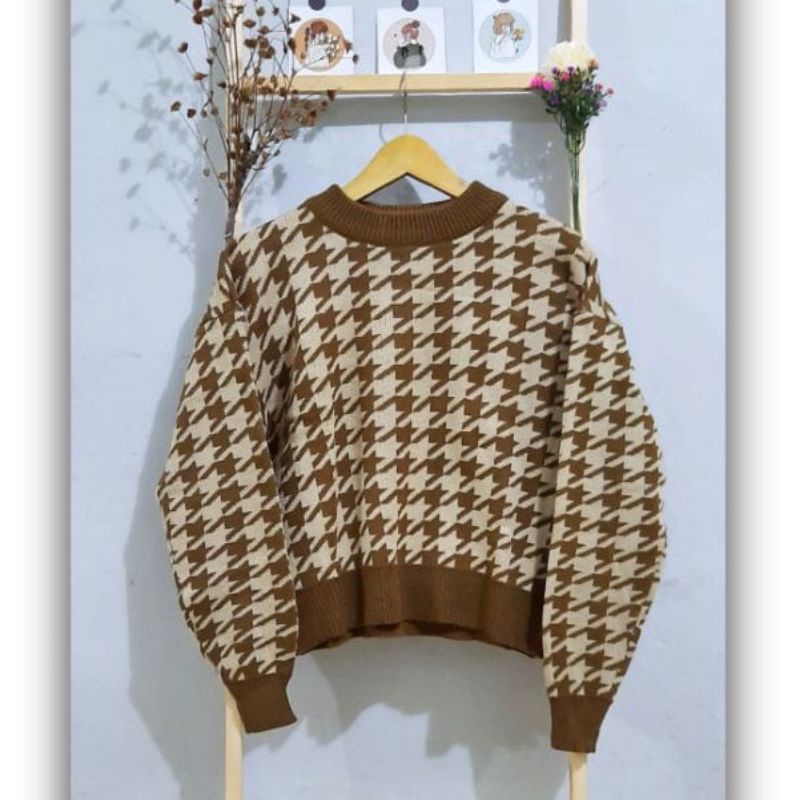 JENNIE SWEATER / ATASAN RAJUT PREMIUM WANITA / SWEATER KOREAN STYLE / BLOUSE RAJUT / OUTWEAR RAJUT TERBARU