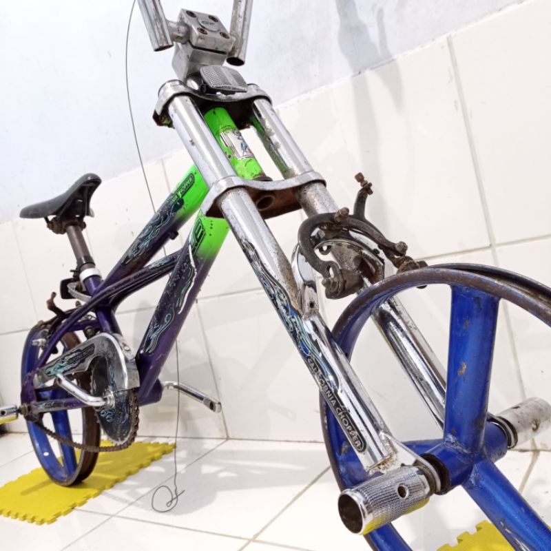 os bmx jadul antik chopper lowrider wimcycle california 16 set velg alloy 20