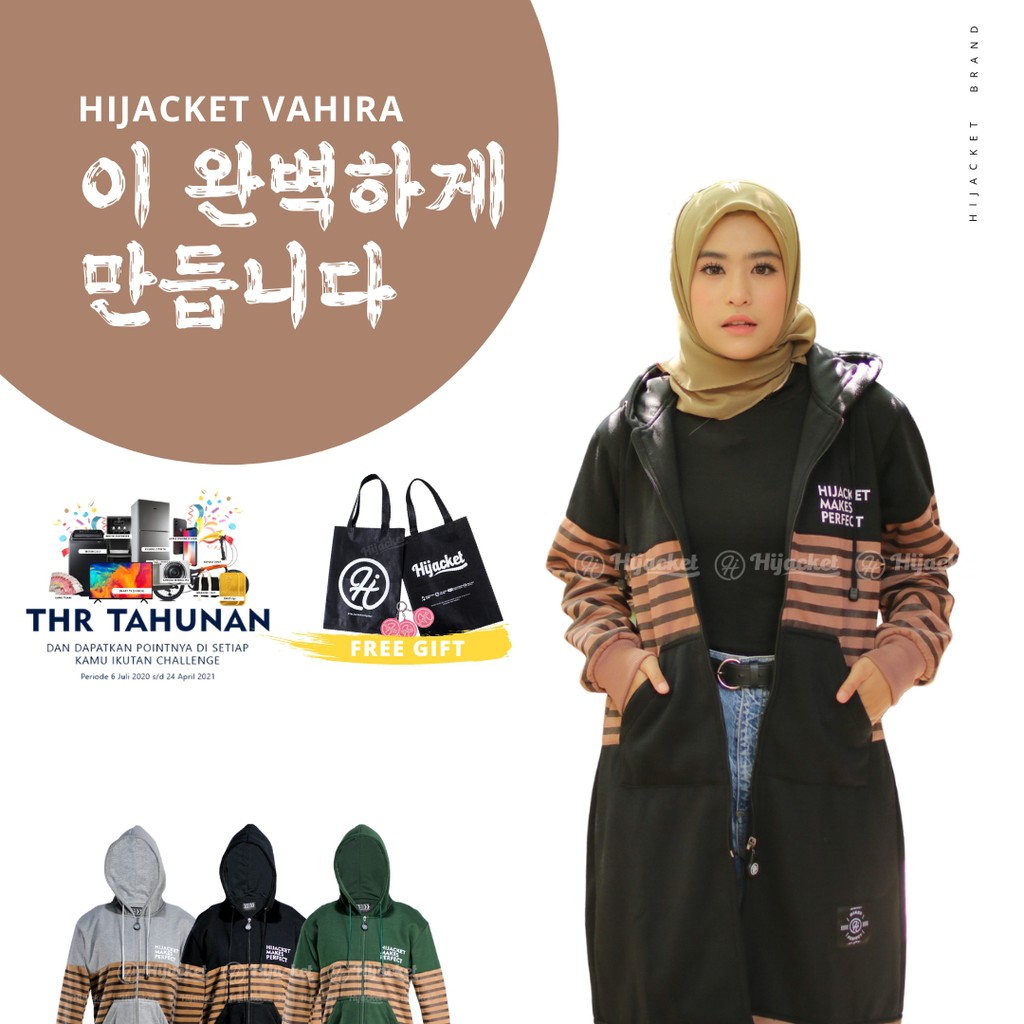 ❗ NEW ❗ JAKET MUSLIMAH HIJACKET VAHIRA ORIGINAL HIJABER HIJAB SYARI PANJANG HIJAKET MUSLIMAH-1