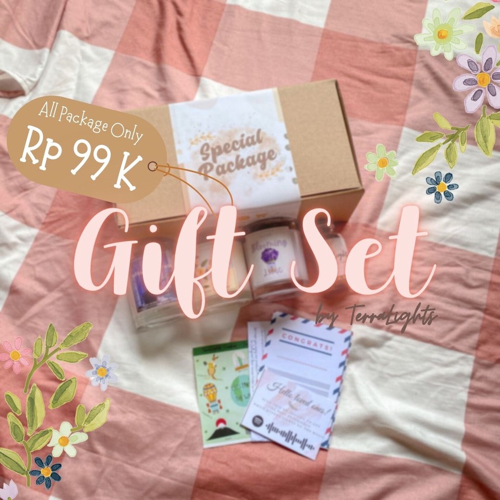 

Gift Set | Birthday Package by TerraLights | READY STOCK | Scented Candles