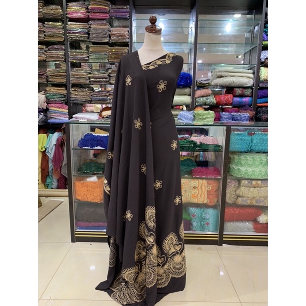 Bahan Sifon Bordir / Kain Sifon Bordir