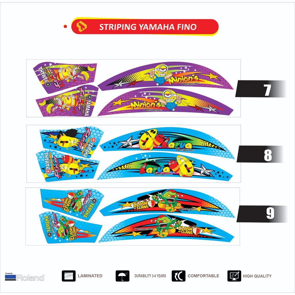 Striping fino 125 kartun