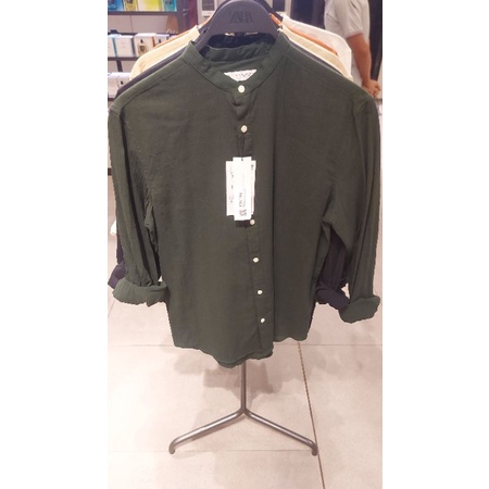 ZARA KEMEJA LENGAN PANJANG KERAH SHANGHAI