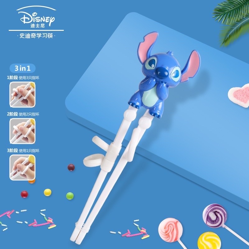 Training Chopstick 3D Disney Mickey Minnie  / Sumpit Anak / Sumpit Frozen Elsa Anna / Sumpit Latih Anak