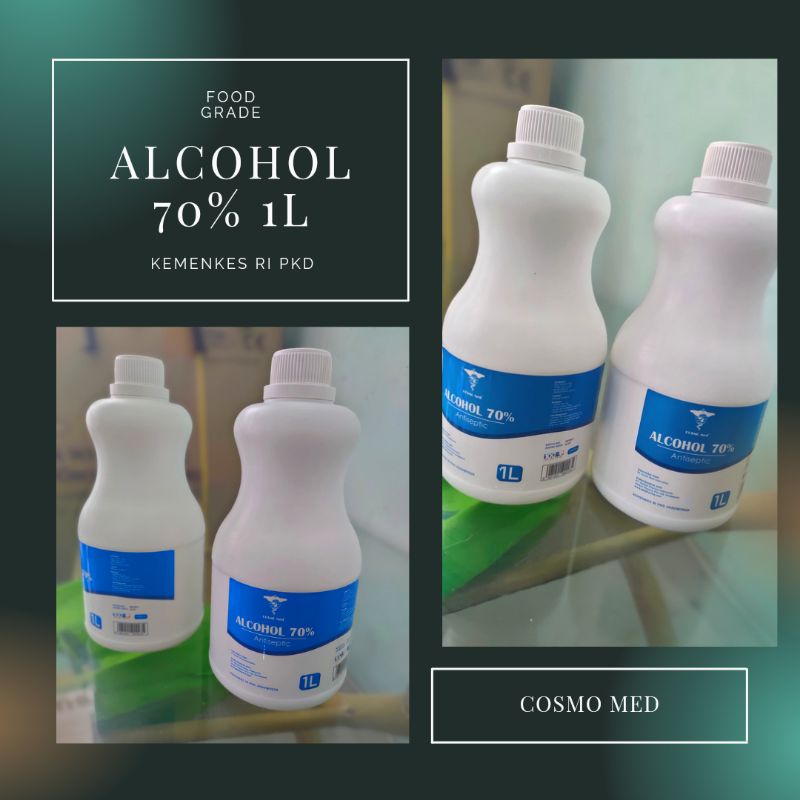 Alkohol 1liter Antiseptic 1 liter Alcohol 1L Cairan desinfektan 1000ml