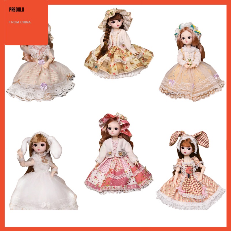 [In Stock] 12&quot; Doll Toy Movable Joints Fashionable Dress Up Dolls Toy for Girls