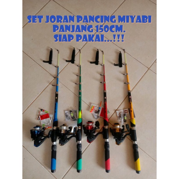 Set joran pancing  panjang 150/set joran pancing antena miyabi murah/set jorang pancing terlaris/had
