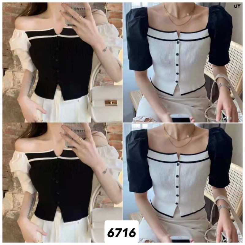 atasan rajut import 6716