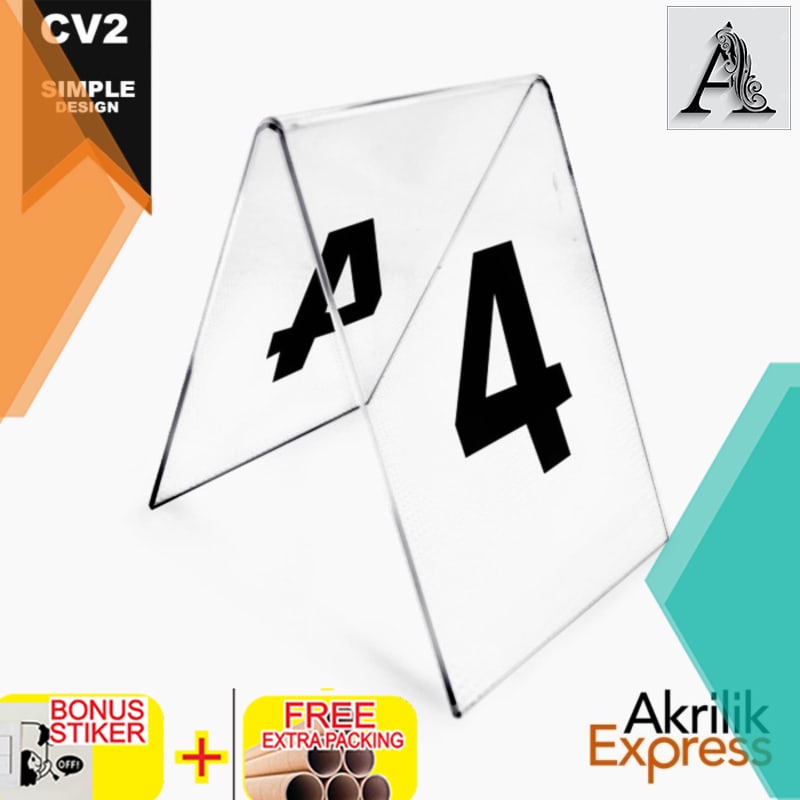 

Terlaris Nomor meja / table number / nomor meja akrilik / custom nomor meja