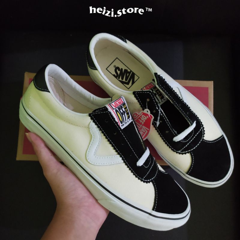 Vans Sport Black Classic White Resmi navya size 40.5