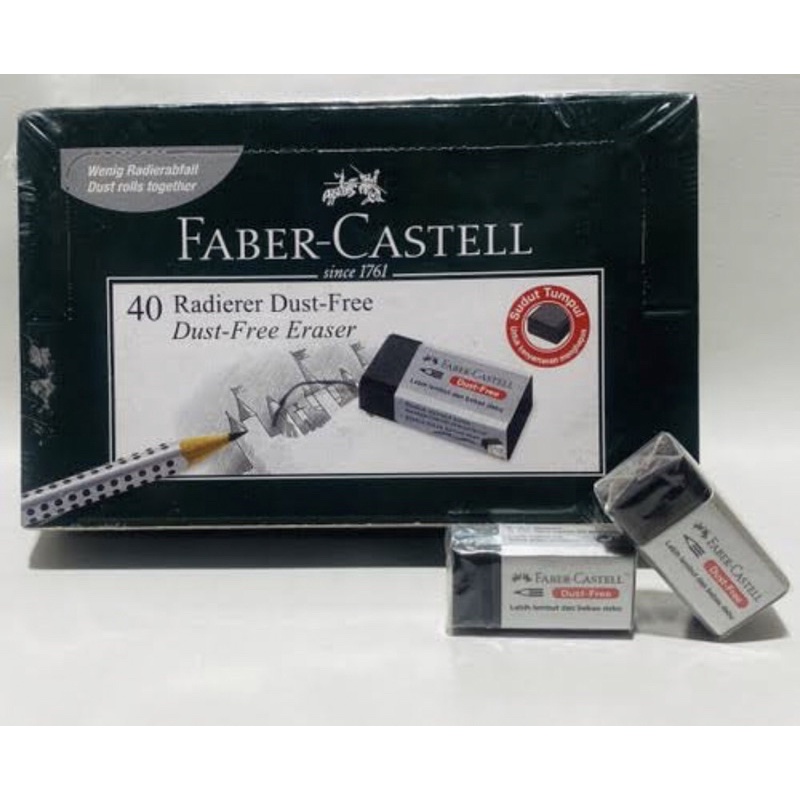 

PENGHAPUS STIP PENSIL FABER CASTELL KECIL HITAM ABU ABU