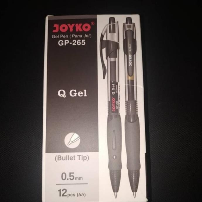 

best produk] Pulpen Gel Pen klik JOYCO GP-265 Q Gel hitam 0.5mm setara kenko K-1