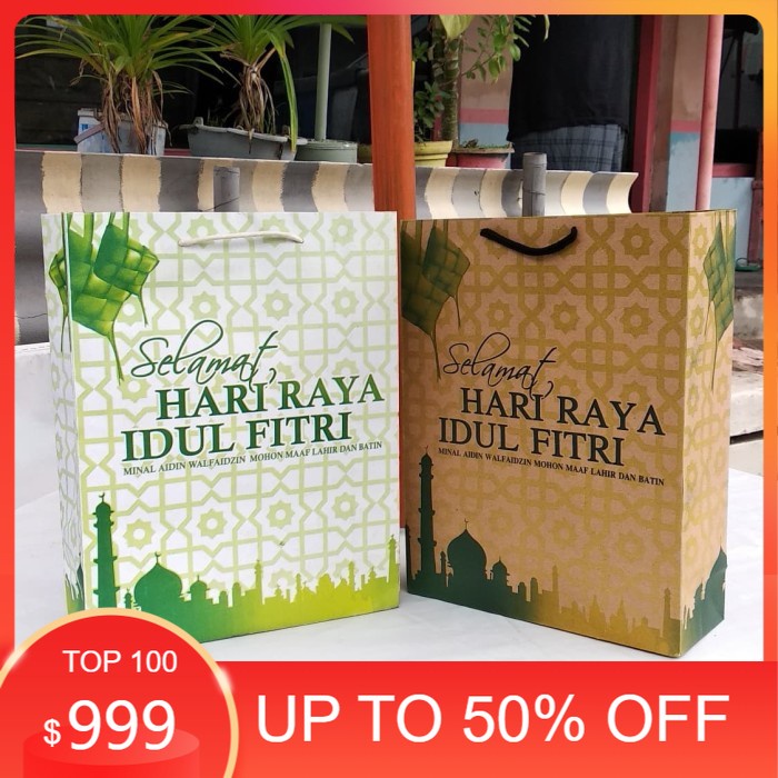 

[NEW] Tas Parcel Lebaran Tas Lebaran Idul Fitri Untuk Parcel Bahan Kertas Paper Bag Eid al-Fitr Gift