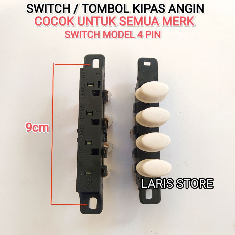 SWITCH / TOMBOL KIPAS ANGIN MULTI SEMUA MERK / UNIVERSAL MODEL 4 PIN