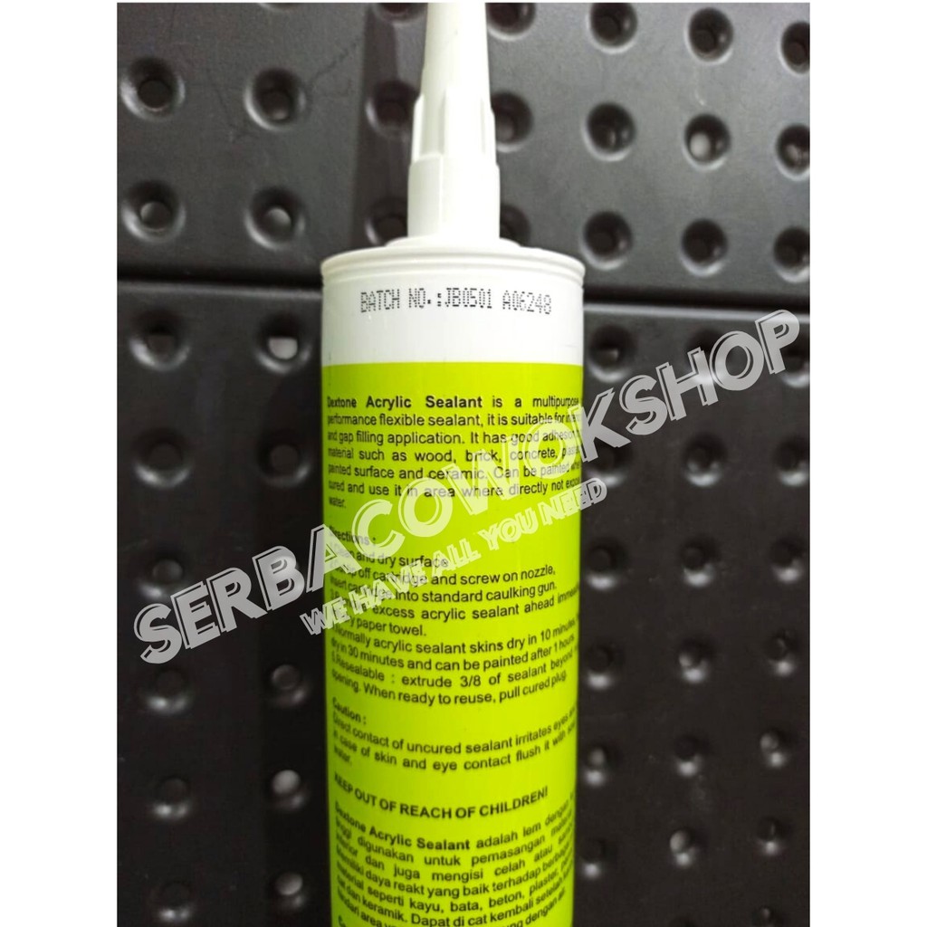 Dextone Lem Sealant Super Seal Gap Filter 300 ml Ceramic-Metal-Timber-Concrete Termurah Berkualitas