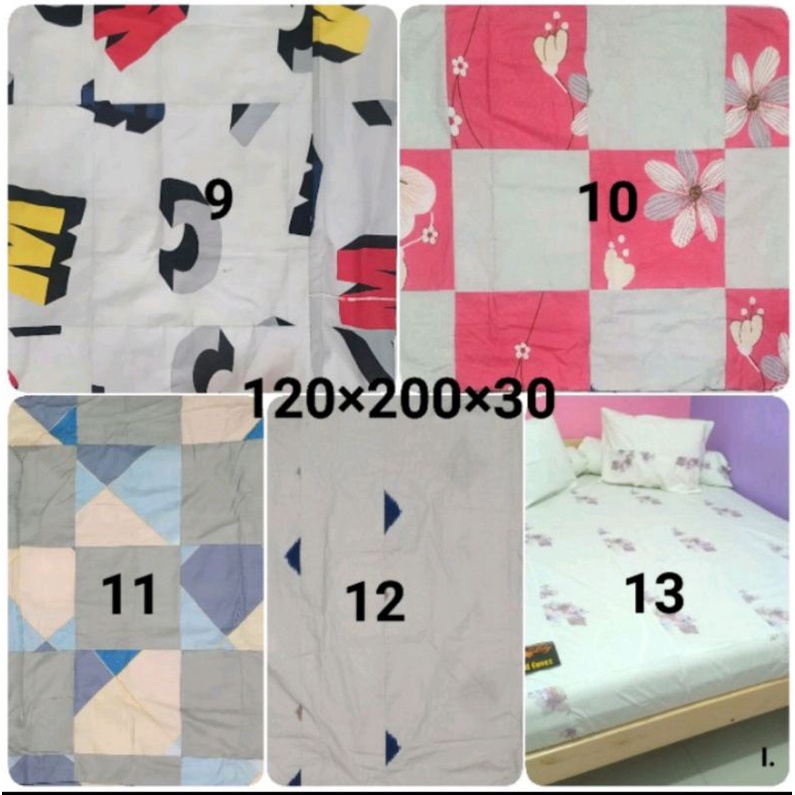 Sprei PERCA my love ukuran 120x200x30 single size tinggi 30 motif 3