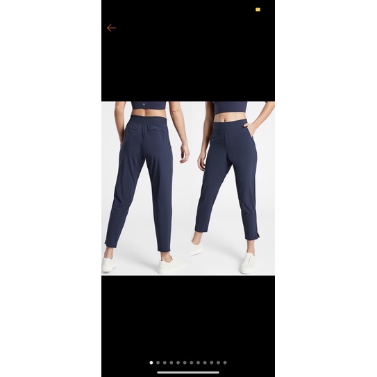 Athleta Ankle Brookly Pants Navy
