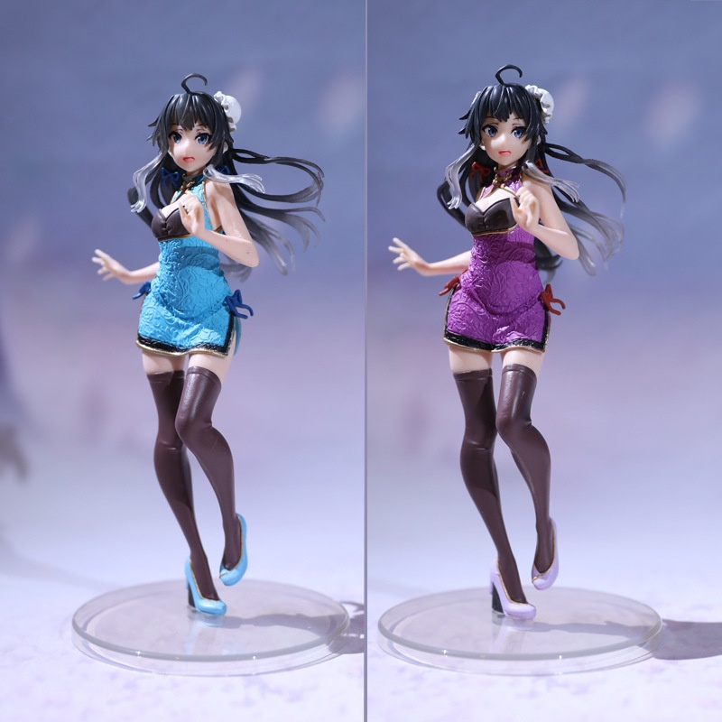 Mainan Action Figure Model Anime Jepang TAiTO Cheongsam Yukinoshita Yukino Bahan PVC Ukuran 22cm Untuk Hadiah Anak