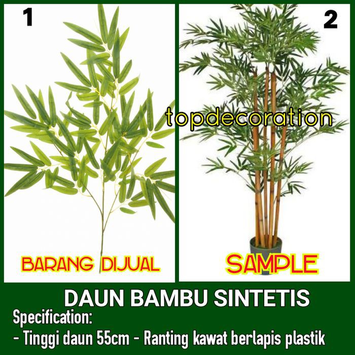 Dijual Daun Bambu Sintetis Murah