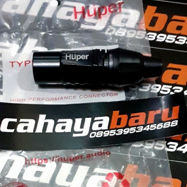 Jack jek XLR Canon Male/Cowok Original Huper