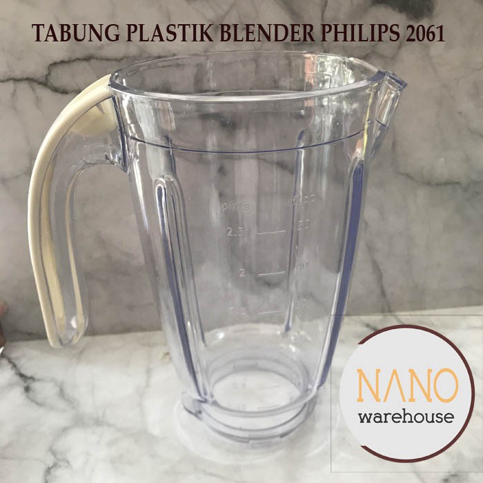 Tabung Gelas Jus Plastik Blender Philips 2061 2071 2115 2116