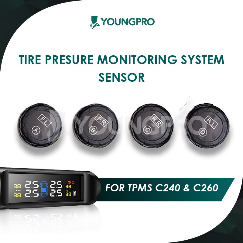 BERGARANSI!! YOUNGPRO SOLAR TPMS SOLAR C240i C260 ​​C270 C500 Tyre Pressure Monitoring System