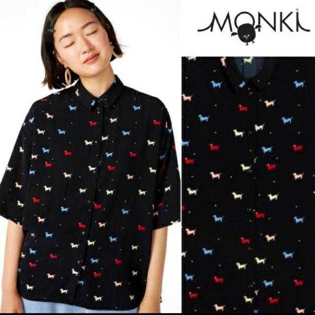 Monki Printed Oversized Top