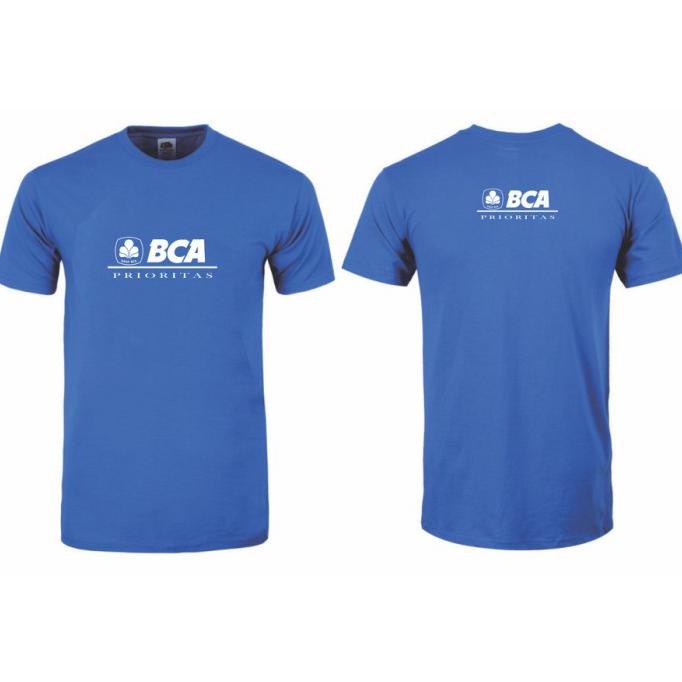 (DONE) KAOS BAJU COMBED 30S DISTRO BANK BCA PRIORITAS POLOS CUSTOM INDONESIA GRATIS ONGKIR