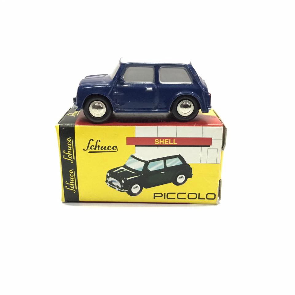 Schuco Piccolo Shell Austin Mini Biru Skala 90