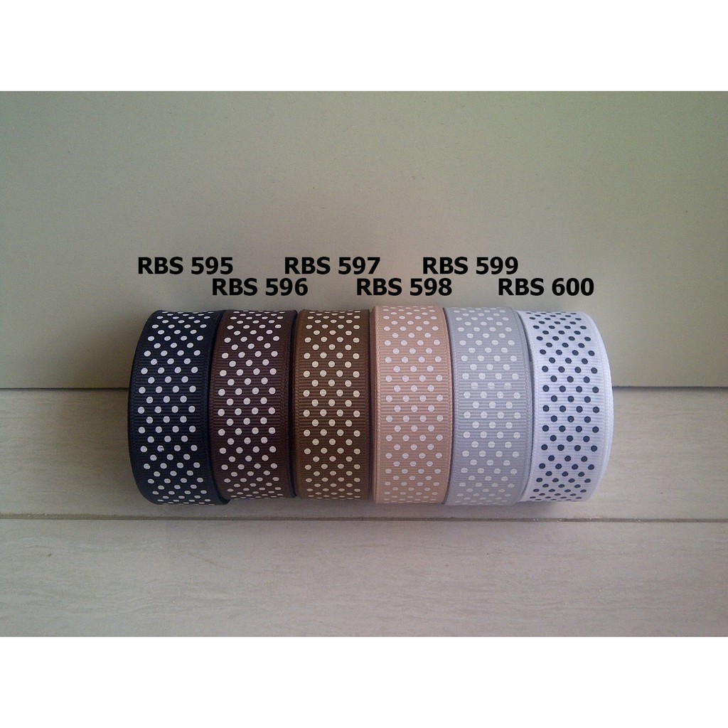 

[10 YARD] PITA GROSGRAIN MOTIF POLKADOT SALE RBS 595,596,597,598,599,600