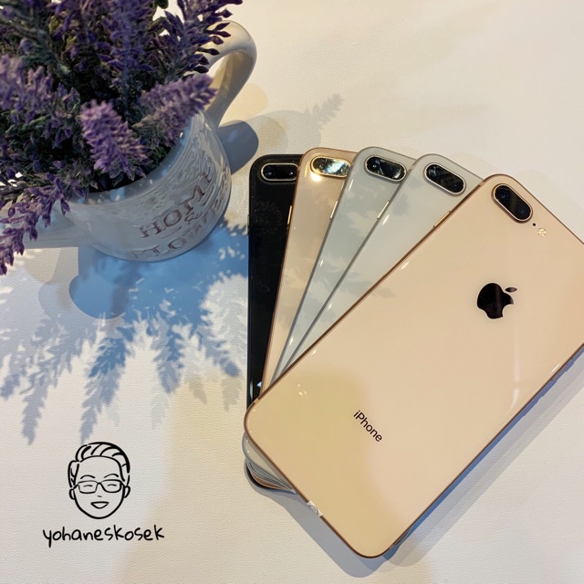 8 Plus 64Gb Gold/Grey/Silver/Red Mulus Fullset No Rekondisi