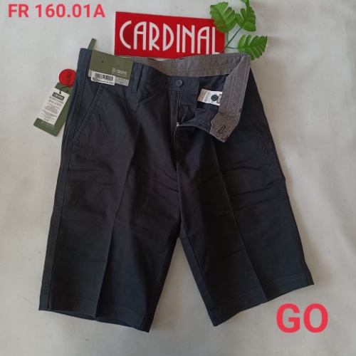 gof 31 CARDINAL FBBXX Celana Pendek Polos Stretch Kotak Motif Original Celana Santai Laki-Laki