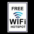 STIKER WIFI FREE WIFI HOTSPOT - STICKER LABELING