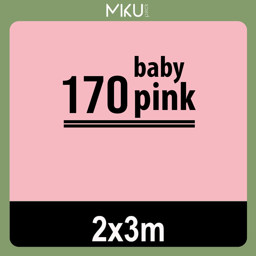 Kertas Background Polos Backdrop Studio Foto 2x3m - Baby Pink