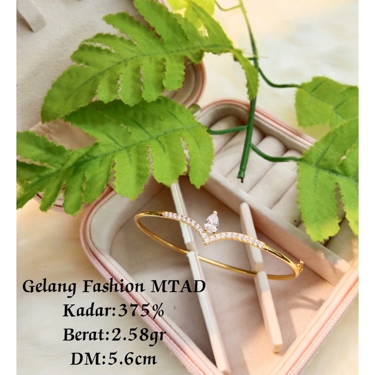 Gelang wanita emas asli bangle kadar 375 aurel edition