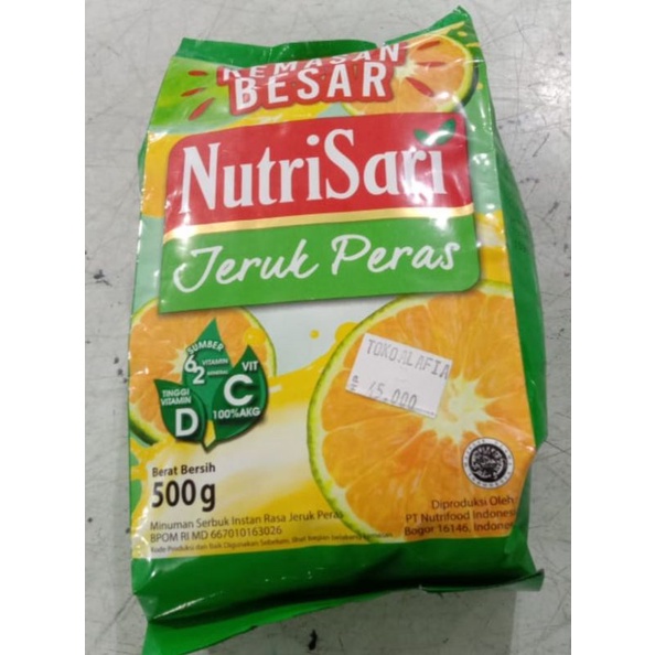 

Nutrisari Jeruk Peras 500gram