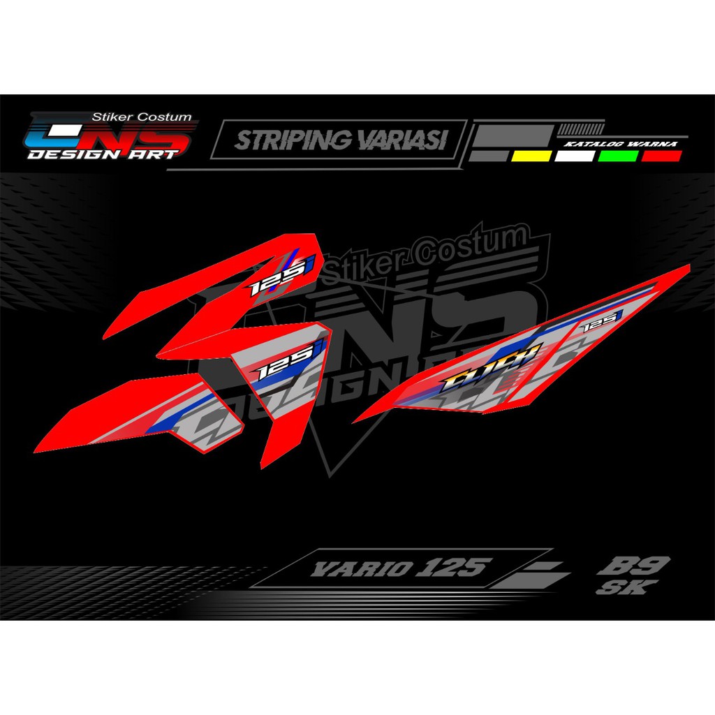 stiker motor vario 125-striping motor vario 125 ticker striping vario 125 thailok