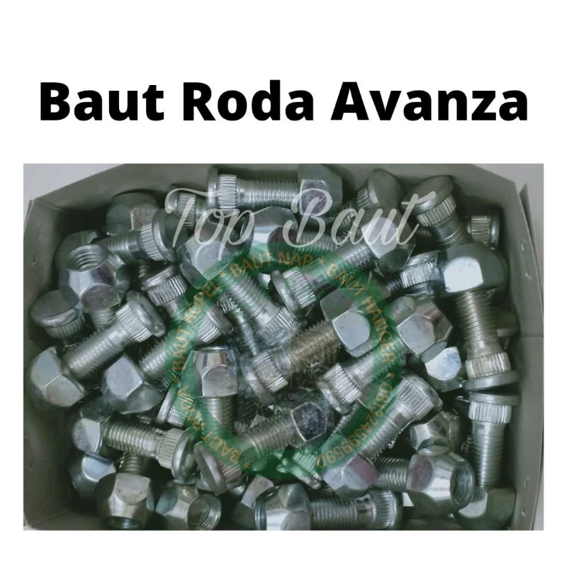 MINIMAL ORDER 10 PCS Baut roda avanza xenia agya ayla baut mur roda avanza xenia baut roda standar