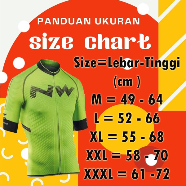 Baju Jersey Cycling Sepeda Import NW Pria Premium V