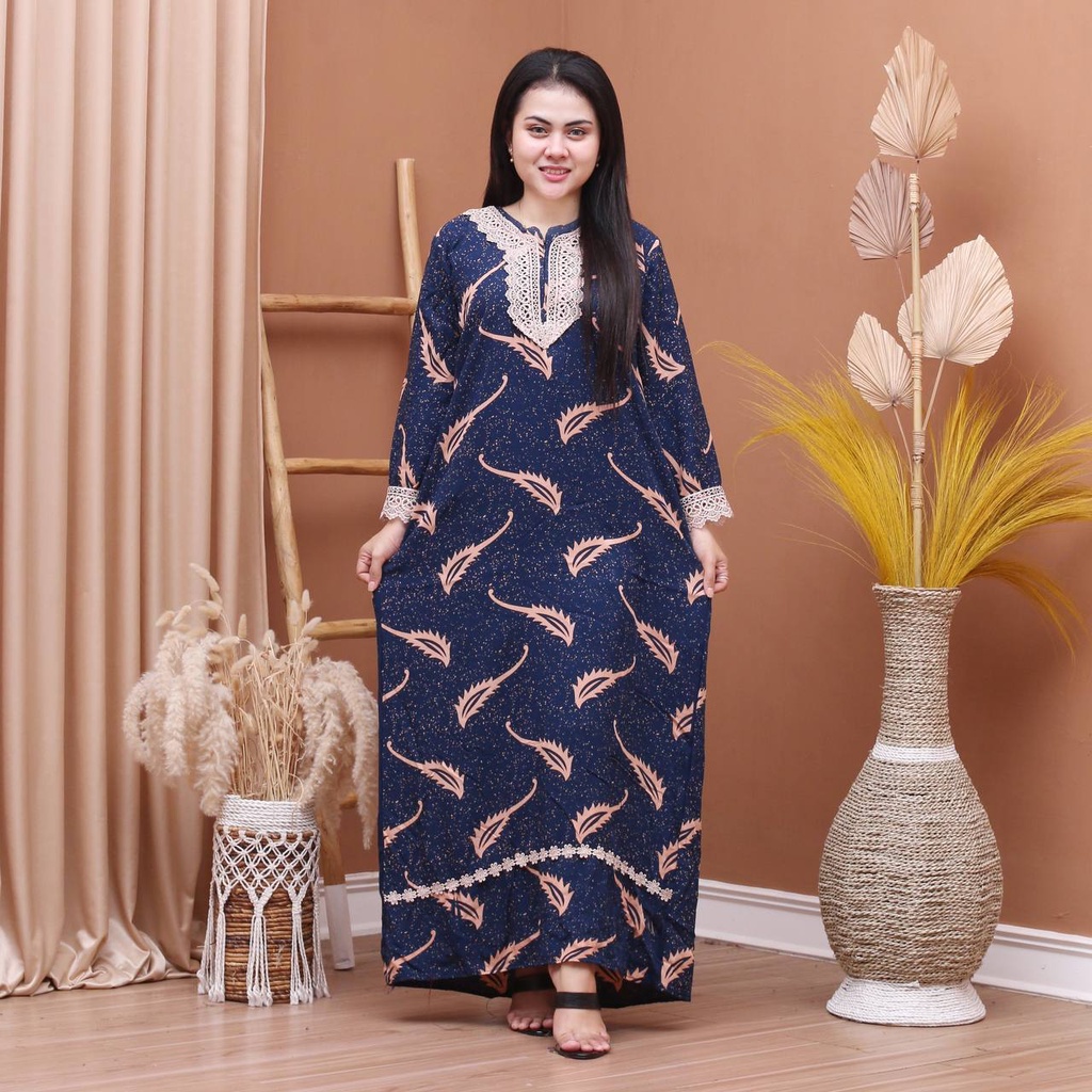 Batik Prass - DASTER ARAB PANJANG | RAYON SUPER GRADE A | DASTER BUSUI | RENDA MILO ORI-1