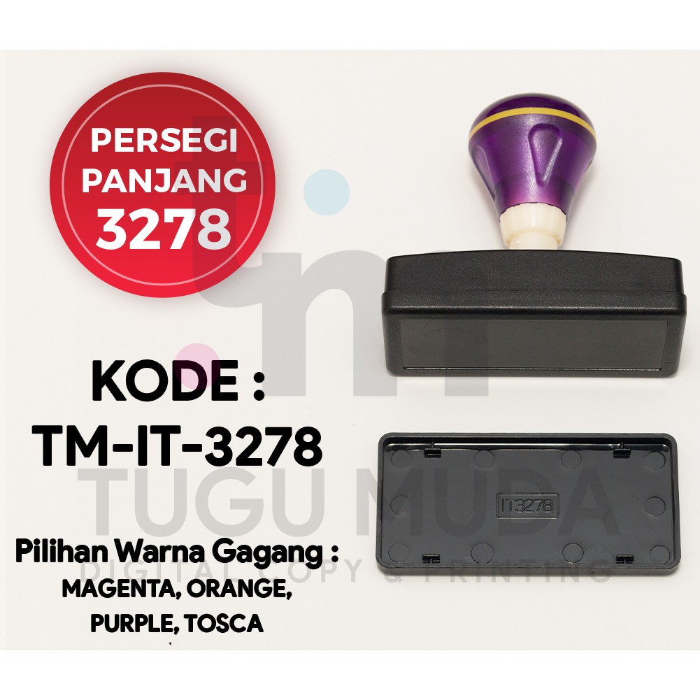 

Gagang Stempel Flash PERSEGI PANJANG 3278 (32x78mm) -TM-IT-3278