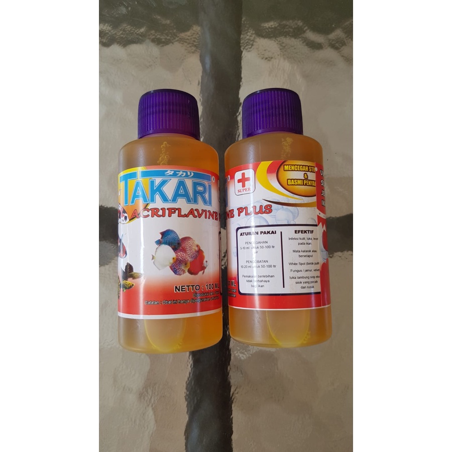 Obat Ikan Acriflavine Plus TAKARI - 100ml