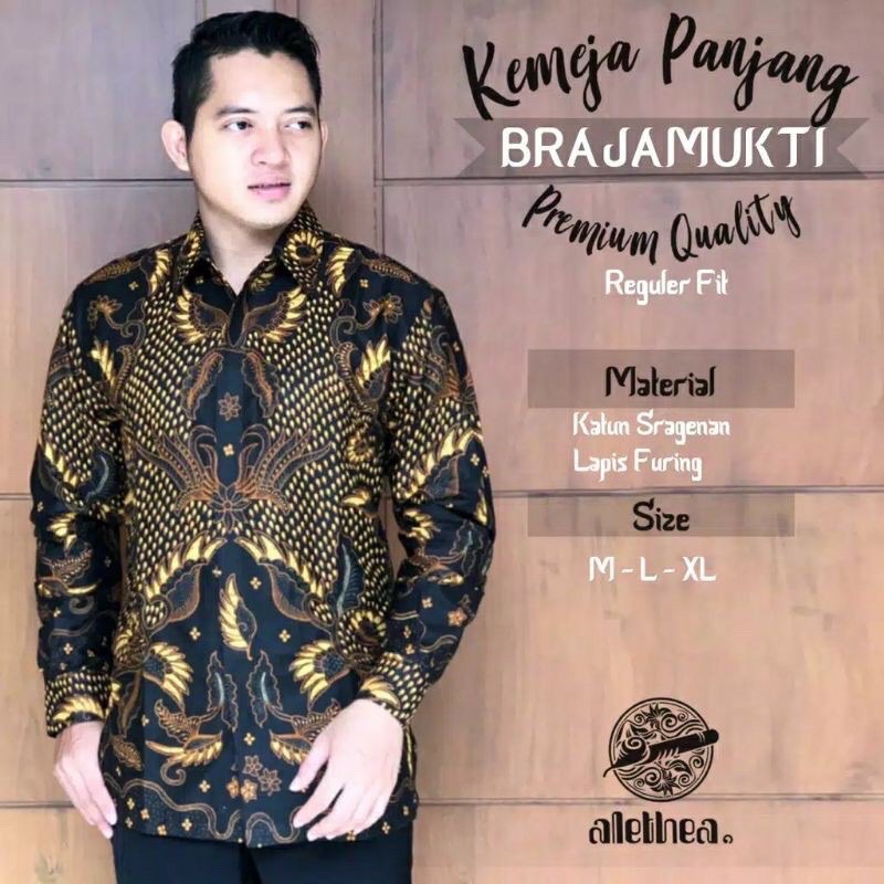 BRAJAMUKTI Batik Pria Full Furing katun Halus Size S-XXXL High Quality