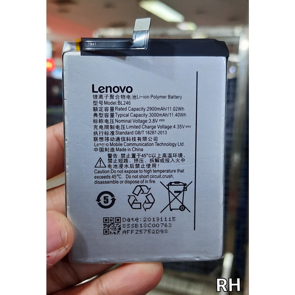 Baterai Lenovo Vibe Shot Z90 BL246 BL 246 Original